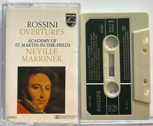 Rossini : Overtures Neville Marriner (Cassette Tape Philips) *Rare* *Very Good* - Picture 1 of 2