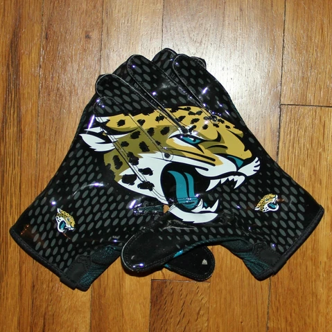 Nike Vapor Knit Jacksonville Jaguars NFL Football Gloves Mens 3XL PGF397-151 New Cover
