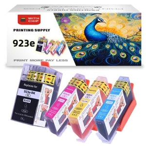 4x 923 Atrament kompatybilny z HP 923e OfficeJet 8120 8122e 8123 Pro 8130 8135e 8138 - Zdjęcie 1 z 4