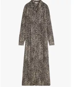 HUSH Mae Midi Dress, Speckled Ditsy Print Brown Pink UK 10 BNWT £99 - Picture 1 of 6
