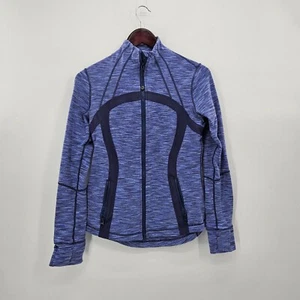 Lululemon Define Jacket Women's Size 10 Wee Space Blue Stretch Coat Cuffins - Picture 1 of 24