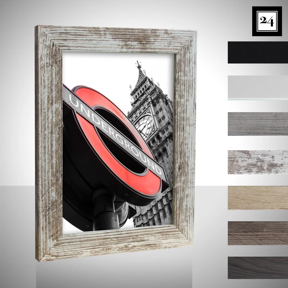Cadre D'Image Londres Bois MDF Photo Affiche Couleur Taille Éligible Étroit - Photo 1/4