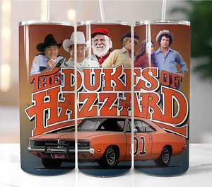 Dukes of Hazzard Tumbler - 20oz Stainless Steel Insulated Mug with Straw - Picture 1 of 8