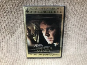 A BEAUTIFUL MIND RUSSELL CROWE JENNIFER CONNELLY DVD 2001 NEW Ships Free!! - Imagen 1 de 7