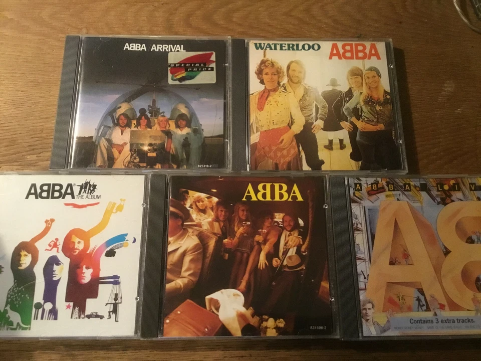 ABBA [5 CD Alben] Waterloo + ABBA + Album WEST GERMANY+ Live + Arrival (France) - Bild 1 von 1