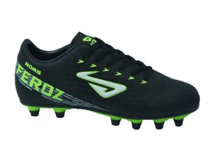 NOMIS Feroz FG Football Boots - Black/Lime/White - Youth - Kids - Shoe - Picture 1 of 2