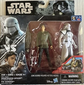 Star Wars First Order Snowtrooper Officer vs Poe Dameron 3.75" Figure 2 Pack C9 - Picture 1 of 2