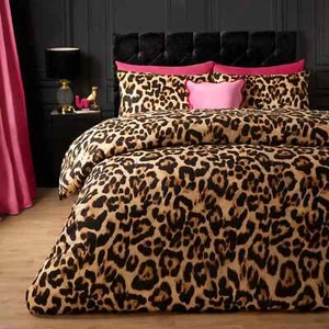 Leopard Duvet Cover Bedding Set Animal Quilt Soft Pillowcase King PRP £39.99 - Picture 1 of 5