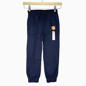 Pantaloni joggers blu cotone Jumping Beans ragazzo taglia 6 tasche 19,5” cuciture interne nuovi senza etichette - Foto 1 di 11