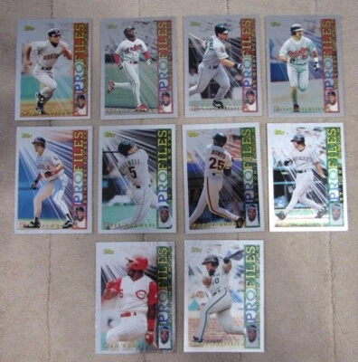 1996 Topps Profiles AL and NL Baseball Inserts (Pick Choose Complete) - Image 1 of 2