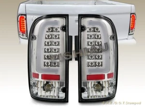 1995-2000 Toyota Tacoma Pick Up Tail Lights Smoke 1996 1997 1998 LED BAR - Picture 1 of 4