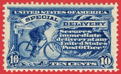 [st7151] USA 1902 Scott#E6a MNH 10¢ blue "special delivery" cv:$750 VERY FRESH - Image 1 of 2