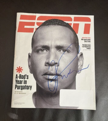 Alex Rodriguez Signed Autographed FULL Espn Magazine New York Yankees - Image 1 of 3