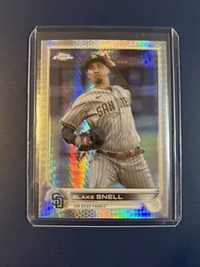2022 Topps Chrome Baseball Blake Snell Hyper Prizm Card #196 - Picture 1 of 2