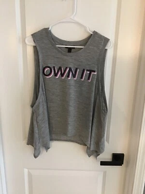 Material Girl Active - Camiseta sin mangas gris - Juniors Talla XXL - “Own It” Foto 1 de 4
