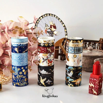 DIY 5pcs Bronzing Object Decoration Animation Series Cartoon Washi Masking Tape  - Image 1 of 4
