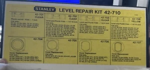 Stanley Wasserwaage Fläschchen Ersatz Kit NOS 42-7010 Neu Reparatur Wasserwaage Schönes Kit Neu - Bild 1 von 16