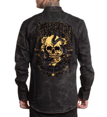 Affliction Men's Button Down Woven Cosmic Logic - image 1 of 4