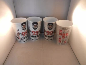 2017 HOUSTON TEXANS JJ WATT OFFICIAL COLLECTOR CUPS 2 OF 9 "NEW" SET OF 4 - SGA - Picture 1 of 4