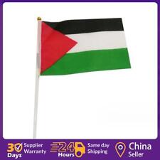 30Pcs Small Palestinian National Flag with Plastic Flagpole Palestine Car Flag ☘