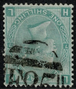 1867 GB Used Abroad MAYAGUEZ Porto Rico Fine F85 1/- Green Pl 7 HL SG117/Z49 VFU - Picture 1 of 2
