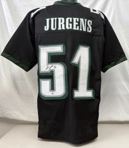 Cam Jurgens Signed Eagles Style Black Custom Player Jersey (L) PSA 658 - Bild 1 von 5