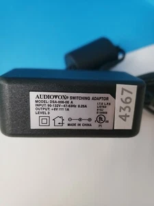 AUDIOVOX SWITCHING ADAPTER DSA-006-06 6V 1A - Picture 1 of 4
