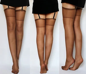 5 pares de medias clásicas VISONE BEIGE-OSCURO Strapse talla universal EU - Imagen 1 de 2