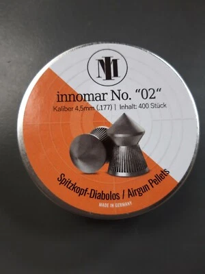 H&N SPORT GMBH Diabolo Innomar No.02 4,5mm / .177 500 Stück Spitzkopf geriffelt