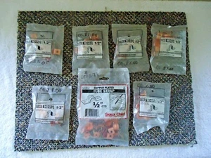 Mixed Lot Of 7 Packs " NIP " 1/2 " Copper / Copper Plated Tubing Straps (40) - Picture 1 of 7