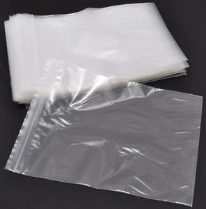 Clear ZIP LOCK Poly Bag Selection 8"x10" Zip 50 pcs, 12"x15" Zip 20 pcs - Picture 1 of 4
