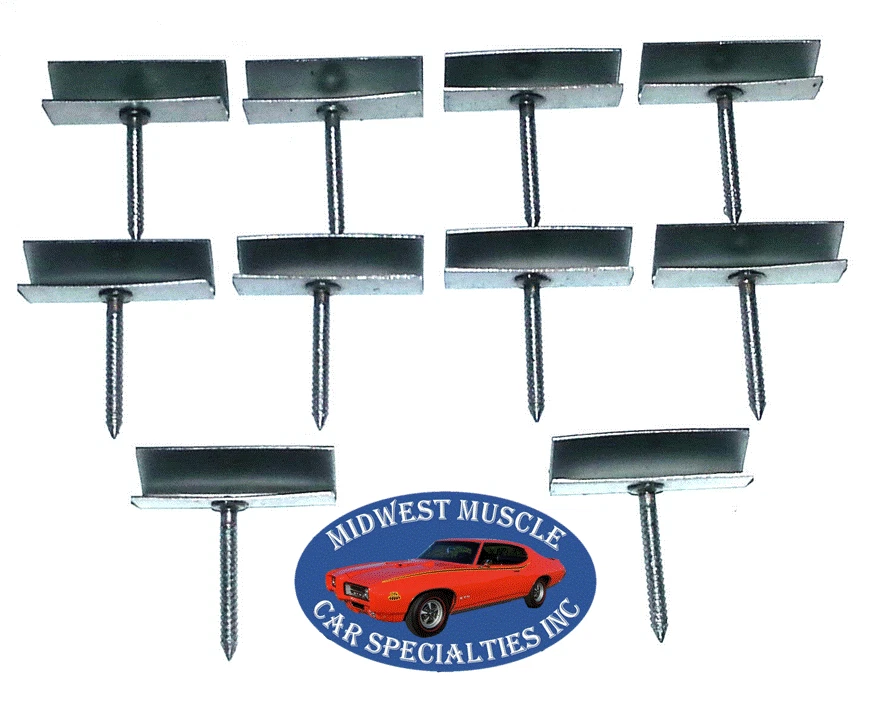 55-70 GM Interior Door Quarter Panel Bushing Retainer Fastener Nails 10pcs CL - Image 1 of 4