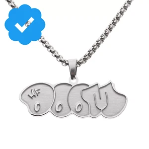 MF Doom Vintage Stainless Steel Necklace and Pendant - Picture 1 of 9