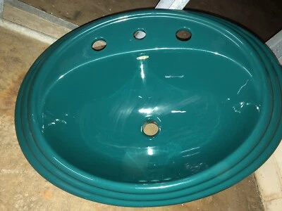 Kohler K-2179-8-17 Spiria Fregadero Lavabo Autocortante con Centros de 8", VERDE AZULADO Foto 1 de 4