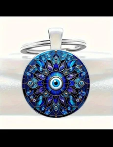 Nazar Boncuk Böse Auge türkische blaue Auge Schlüsselanhänger Schlüsselring NEU - Bild 1 von 5