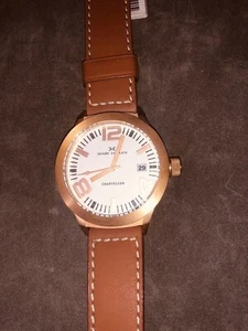 TW Steel Marc Coblen edition Rose Gold Watch /Brown Leather Strap / Date Quartz - Picture 1 of 20