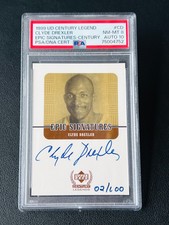 1999-00 UD Century Legends CLYDE DREXLER Epic Signatures Auto Gold /100 PSA 8/10