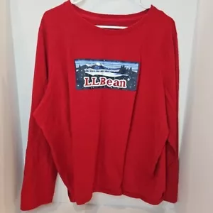 L.L. Bean Women’s Long Sleeve Shirt Winter Graphic 3X PLUS - Picture 1 of 5