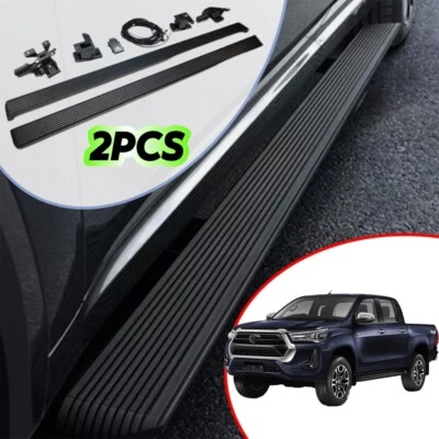 2PCS Power Side Steps Electric Steps Fit Toyota Hilux REVO 2016-24 Running Board - Image 1 of 4