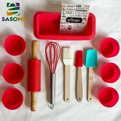 SASONS 17‑Pc Kids Baking Set – Child Baking Utensils, Cookie & Cupcake Kit - Image 1 of 4