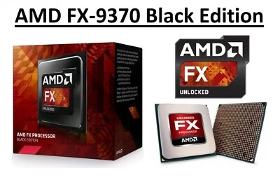 AMD FX-9370 Black Edition Octa Core Processor 4.4-4.7 GHz, Socket AM3+, 220W CPU - Image 1 of 4