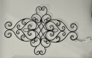 20x32" Metal Scrolled Wall Decor Medallion Iron Home Decor Antique Finish Grill - Picture 1 of 2