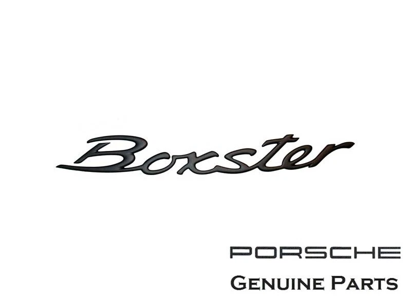 Porsche Boxster (1997-2004) Emblem "Boxster" Black for Trunk Lid New Genuine — 第 1/1 张图片