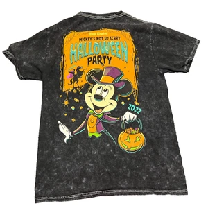 Disney Mickey's Not So Scary Halloween Party T Shirt Youth Small Black 2022 Tee - Picture 1 of 8