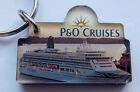 Vintage Retro Keyring Key Plastic P&O CRUISE LINER Ship Passengers CRUISES 