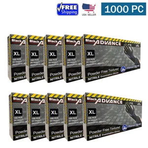 6 Mil schwarz Untersuchungs Nitril Einweghandschuhe puderfrei Etui 1000 Stück S M L XL XXL - Bild 1 von 5