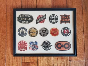LOT OF 13 - VINTAGE RAILROAD TRAIN PATCHES SP NYC C&O UP MP D&RGW C&EI GN IC - Picture 1 of 3