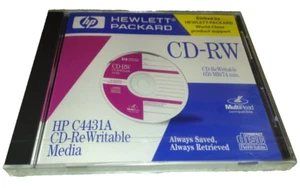 HP Hewlett Packard CD-RW C4431A CD-ReWritable Media CD New & Sealed 1997 - Picture 1 of 11