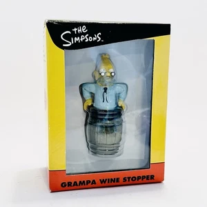The Simpsons Grandpa Simpson Novelty Bottle Stopper New In Box - Picture 1 of 2
