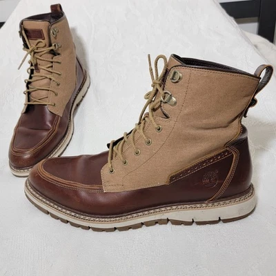 Timberland Britton Hill водонепроницаемый Moc носок боя загрузки A17E6 мужской размер 13 коричневый - Изображение 1 из 4